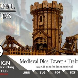 Torre de Dados Medieval + Trebuchet (28mm)