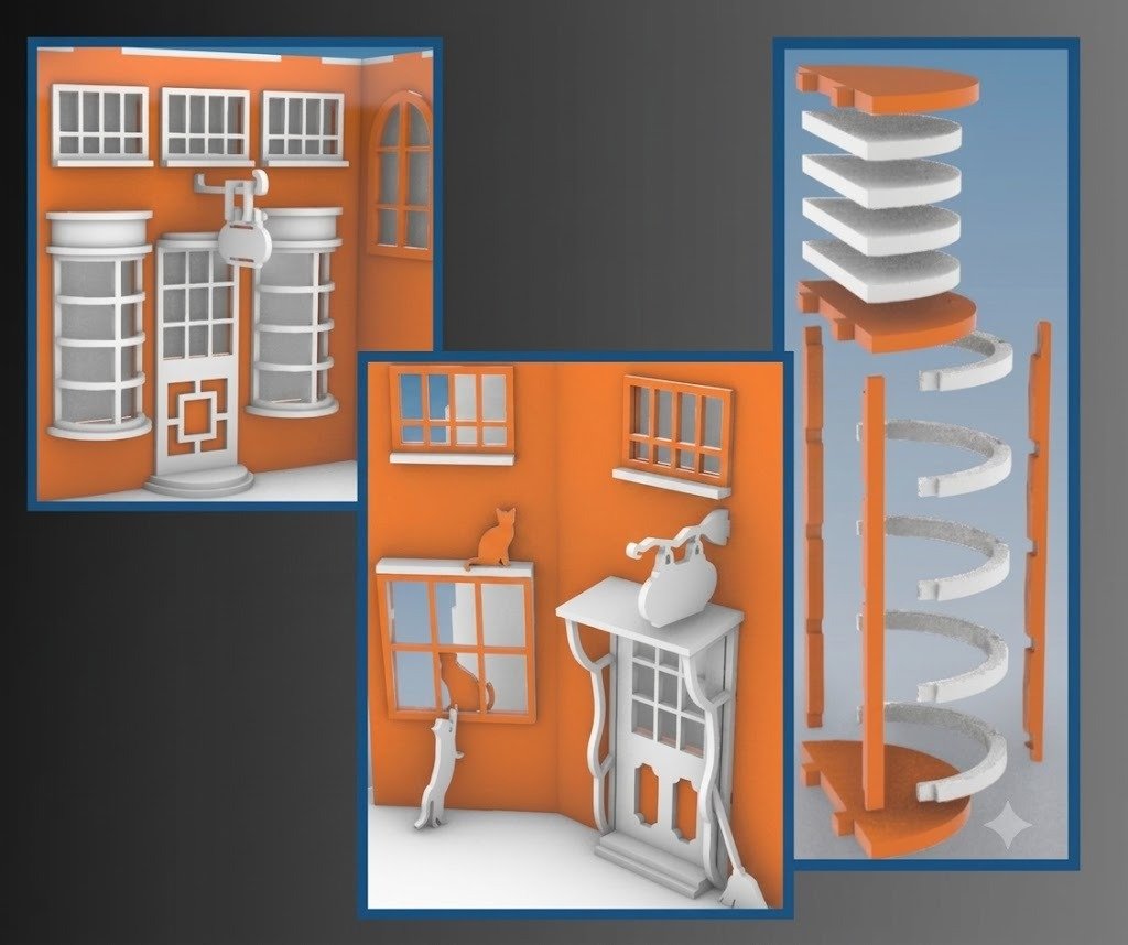 Booknook de Callejón (Corte Láser)